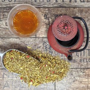 Peche de vigne rooibos vert parfumé par l'Artisanes