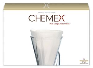 Boîte de 100 Filtres Chemex non blanchis pour Chemex 3 tasses