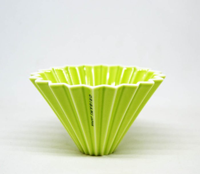 Dripper origami porcelaine japonaise vert