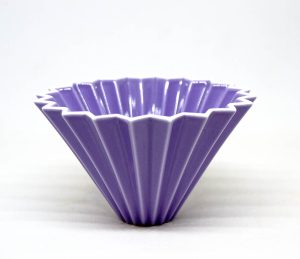 Dripper origami porcelaine japonaise violet