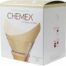 Boîte de 100 Filtres Chemex non blanchis pour Chemex 6 tasses