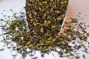 Thé Noir Parfumé de Chine Bio Sagesse du Boudha mangue menthe citron, par L'Artisanes Thés Cafés maison de thé à Saint-Quentin