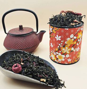 Fruits rouges thé vert parfumé Chine by Lartisanes